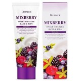 Крем для рук и тела увлажняющий с экстрактом лесных ягод «Deoproce Moisture Hand & Body Mixberry Sweet» 100 мл. 