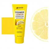 Пенка для умывания очищающая с керамидами и экстрактом лимона "Eyenlip Ceramide Lemon Cleansing Foam" 100 мл.