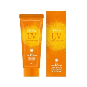 Солнцезащитный крем для кожи лица и тела "Deoproce UV Defence Sun Block Cream SPF 42+ PA++" 100 гр.