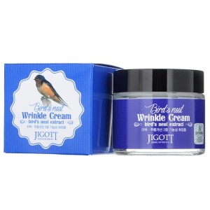 Крем для лица антивозрастной с экстрактом ласточкиного гнезда «JIGOTT Bird’s Nest Wrinkle Cream» 70 мл. 