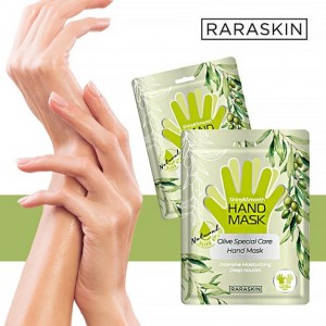 Маска для рук питательная с маслом оливы "LABUTE Raraskin Olive Special Care Hand Mask" 14гр.* 2шт.